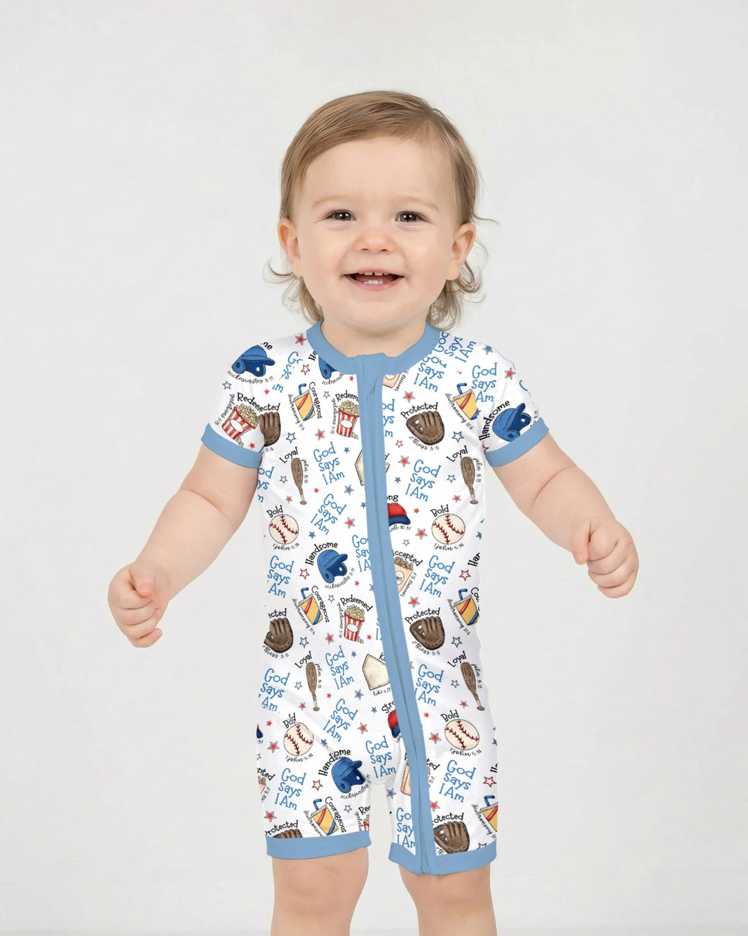 Christian Baseball Bamboo Shorty Zippy