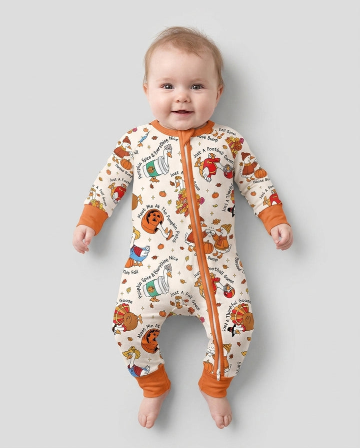 Just A Fall Goose Family Matching Bamboo Convertible Zippy