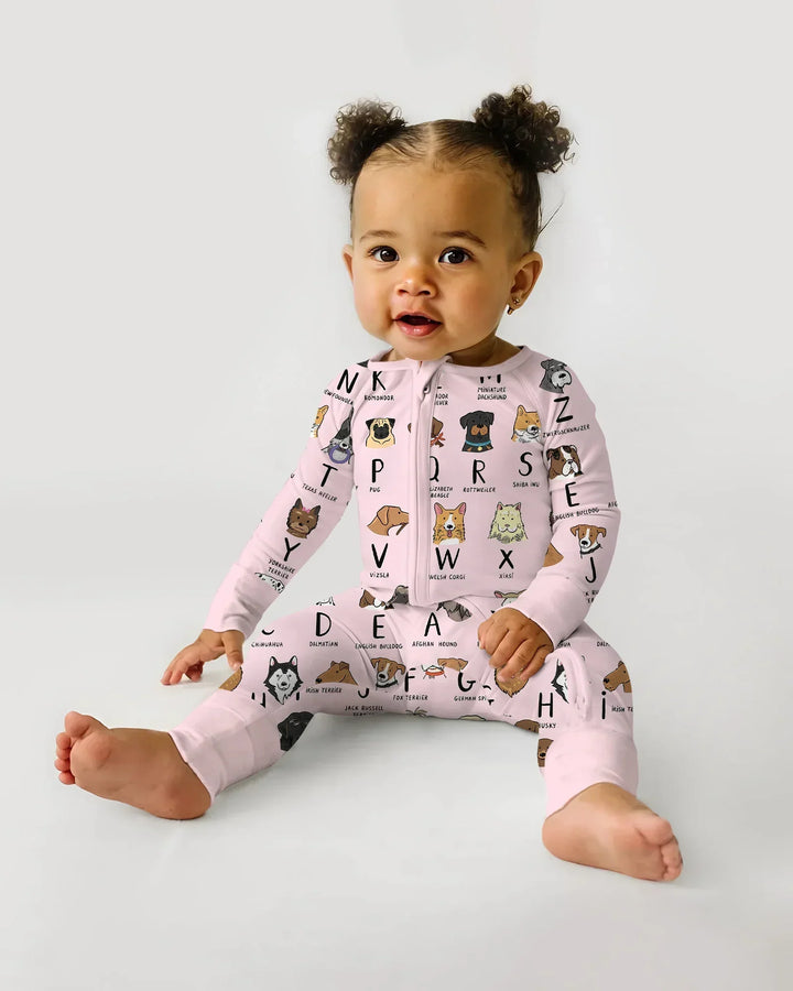 Funny Dogs Alphabet Bamboo Convertible Zippy