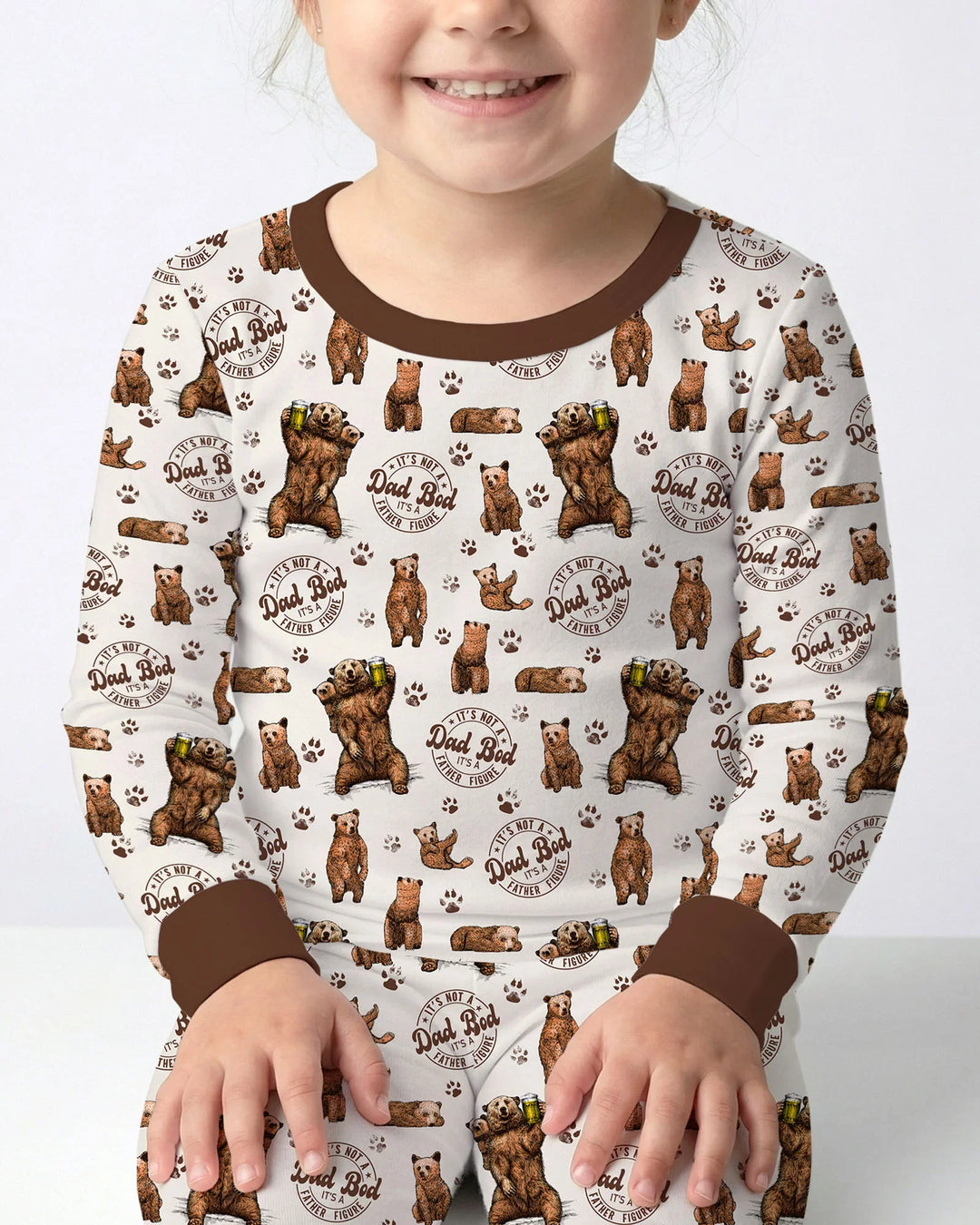 Daddy Bear It's Not A Dad Bod Bamboo Two Piece Long Sleeve Pajama Set