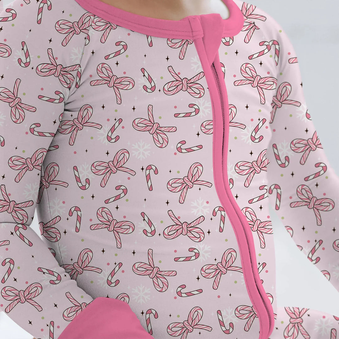 Pink Candy Bows Bamboo Convertible Zippy