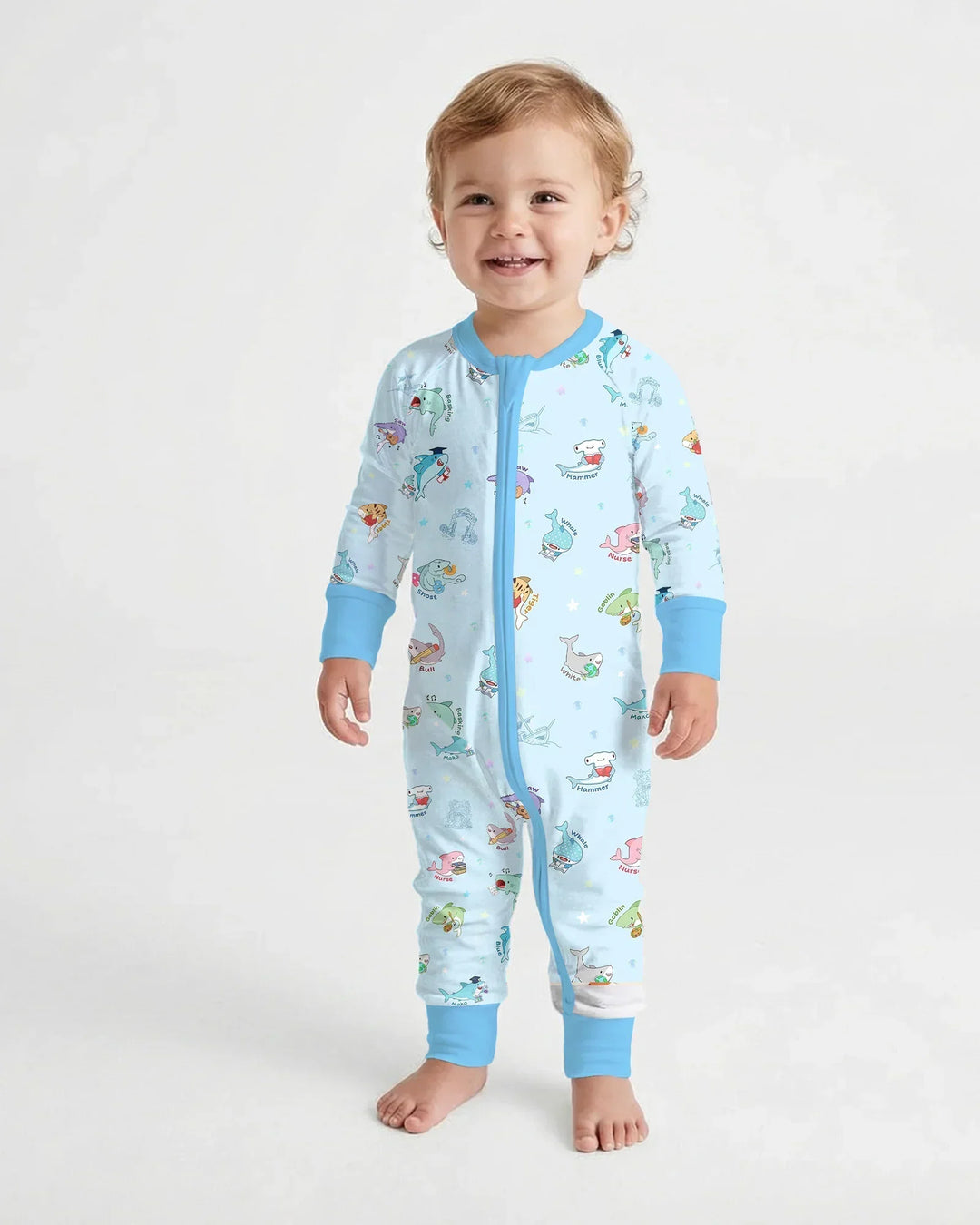 Shark School Bamboo Convertible Zippy