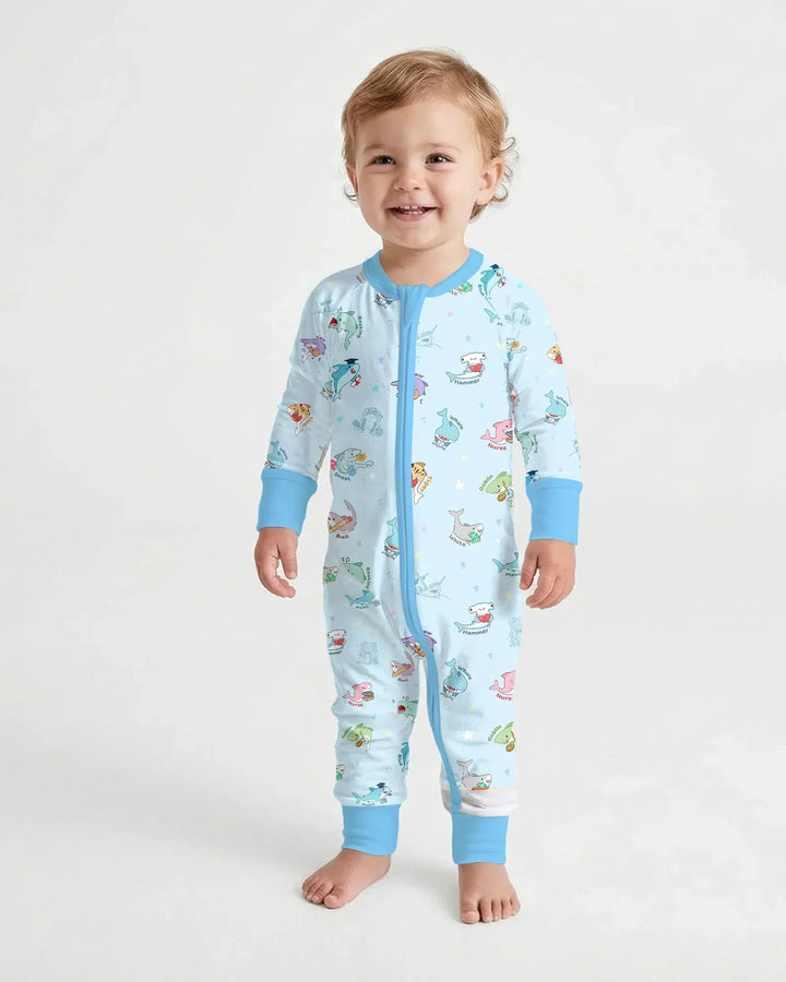Shark School Bamboo Convertible Zippy