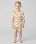 Template Bamboo Two Piece Short Sleeve Shorts Pyjamas Set