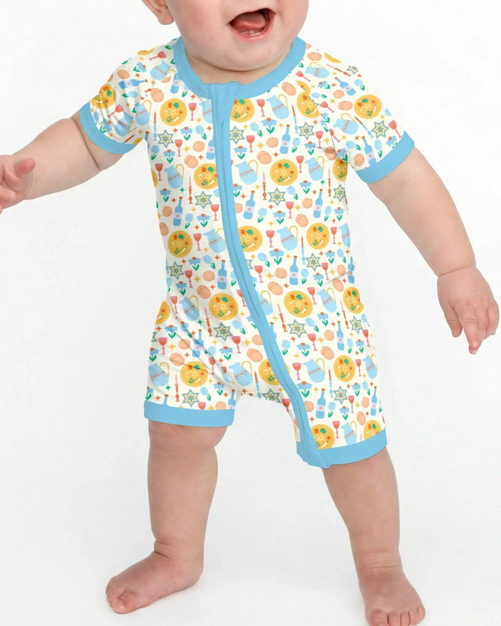 Pesach Sameach Matching Family Bamboo Shorty Zippy