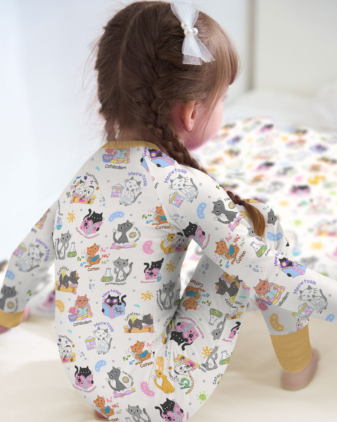 Funny Cat Love Scientist Bamboo Convertible Zippy