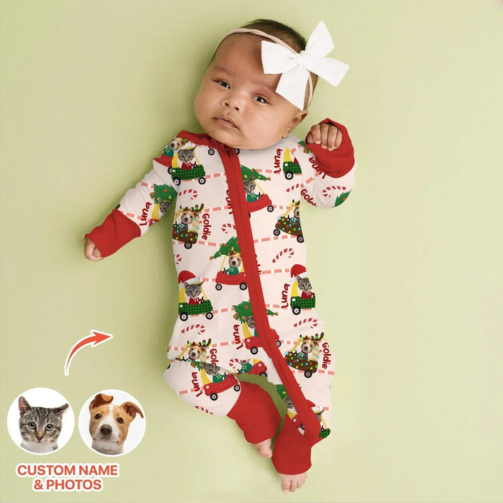 Custom Pet Photo Christmas Tikes Car Bamboo Convertible Zippy