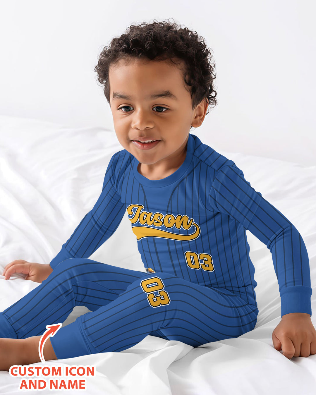 Kid Cartoon Dinosaurus Vehicles Bamboo Two Piece Long Sleeve Pajama Set