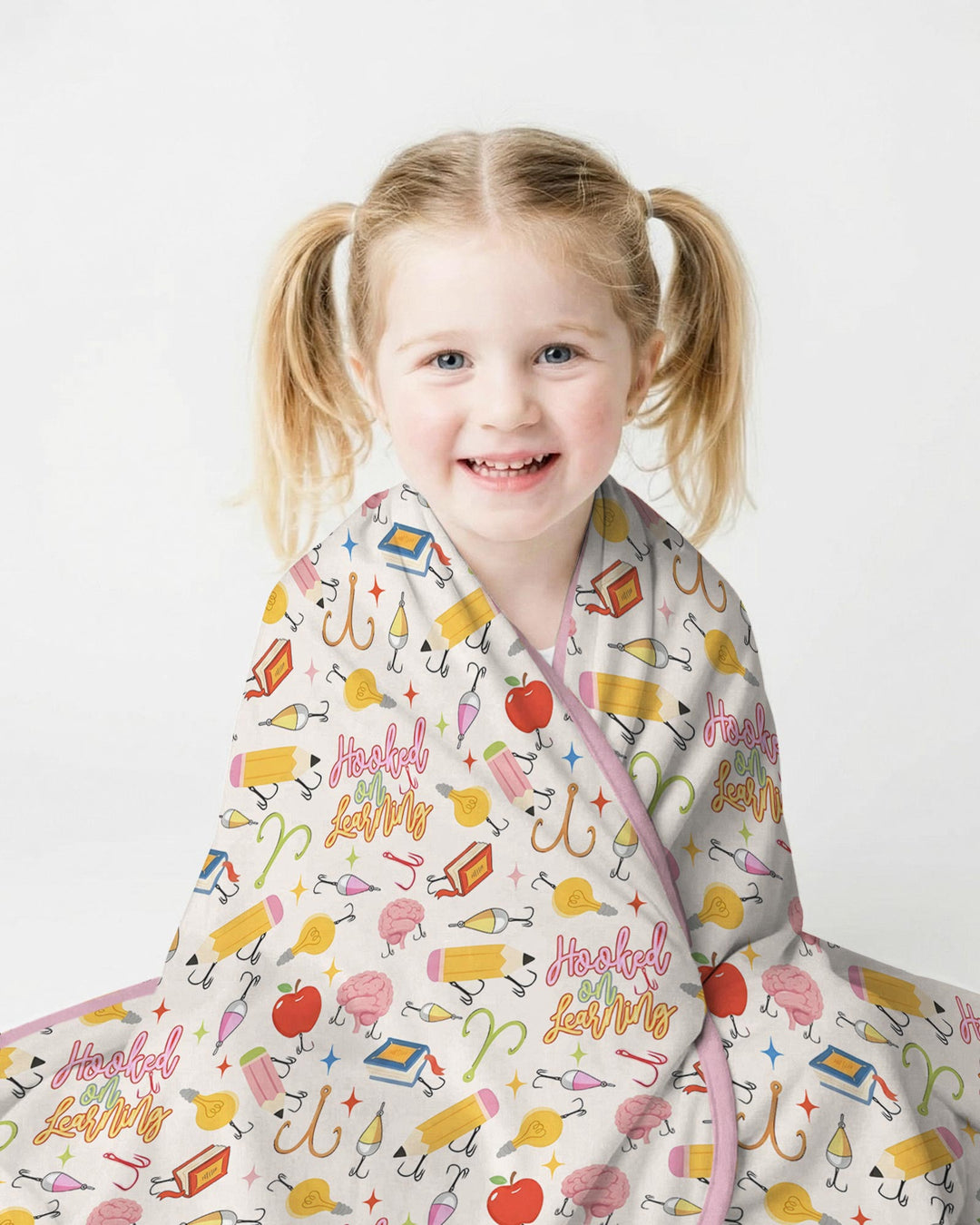 Hooked on Learning Bamboo Blanket