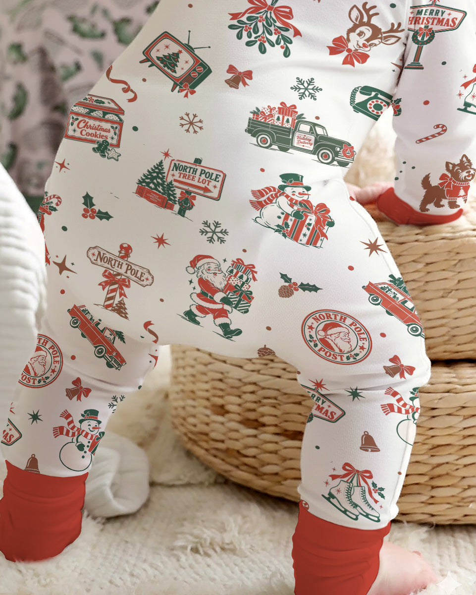 North Pole Retro Bamboo Convertible Zippy