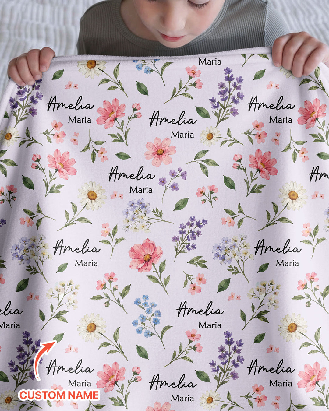 Wildflower Whispers Bamboo Blanket