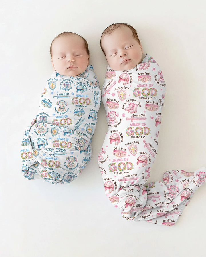 Put On The Full Armor Of God swaddle blanket