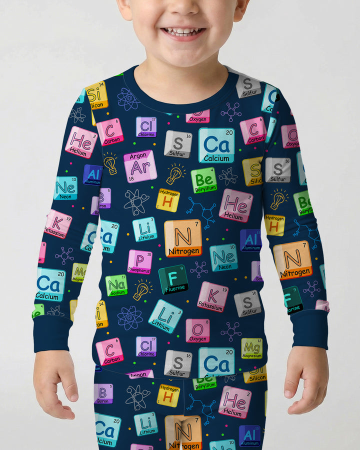Science Elements Bamboo Two Piece Long Sleeve Pajama Set