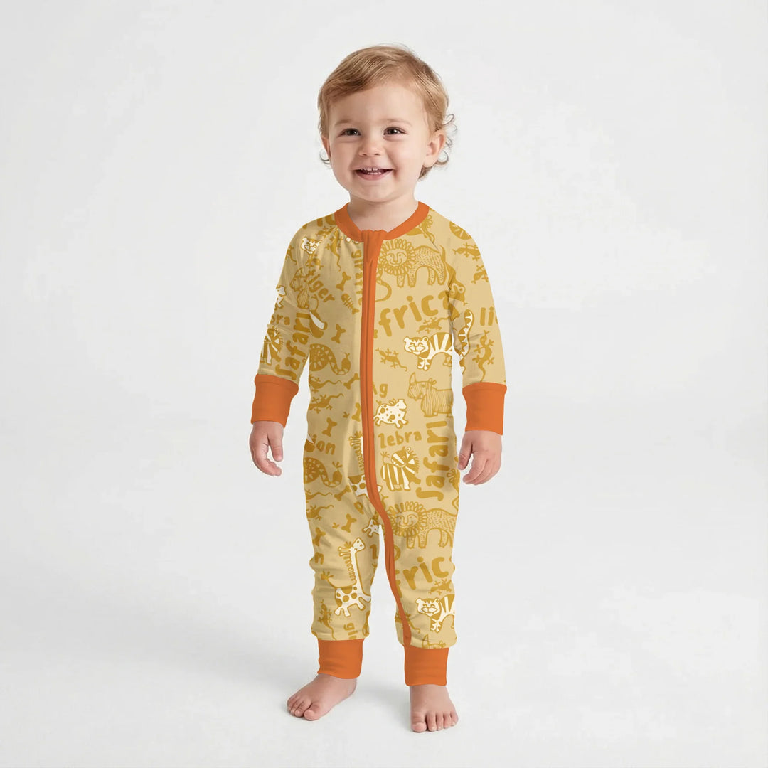 Handdrawn African Animals Bamboo Convertible Zippy