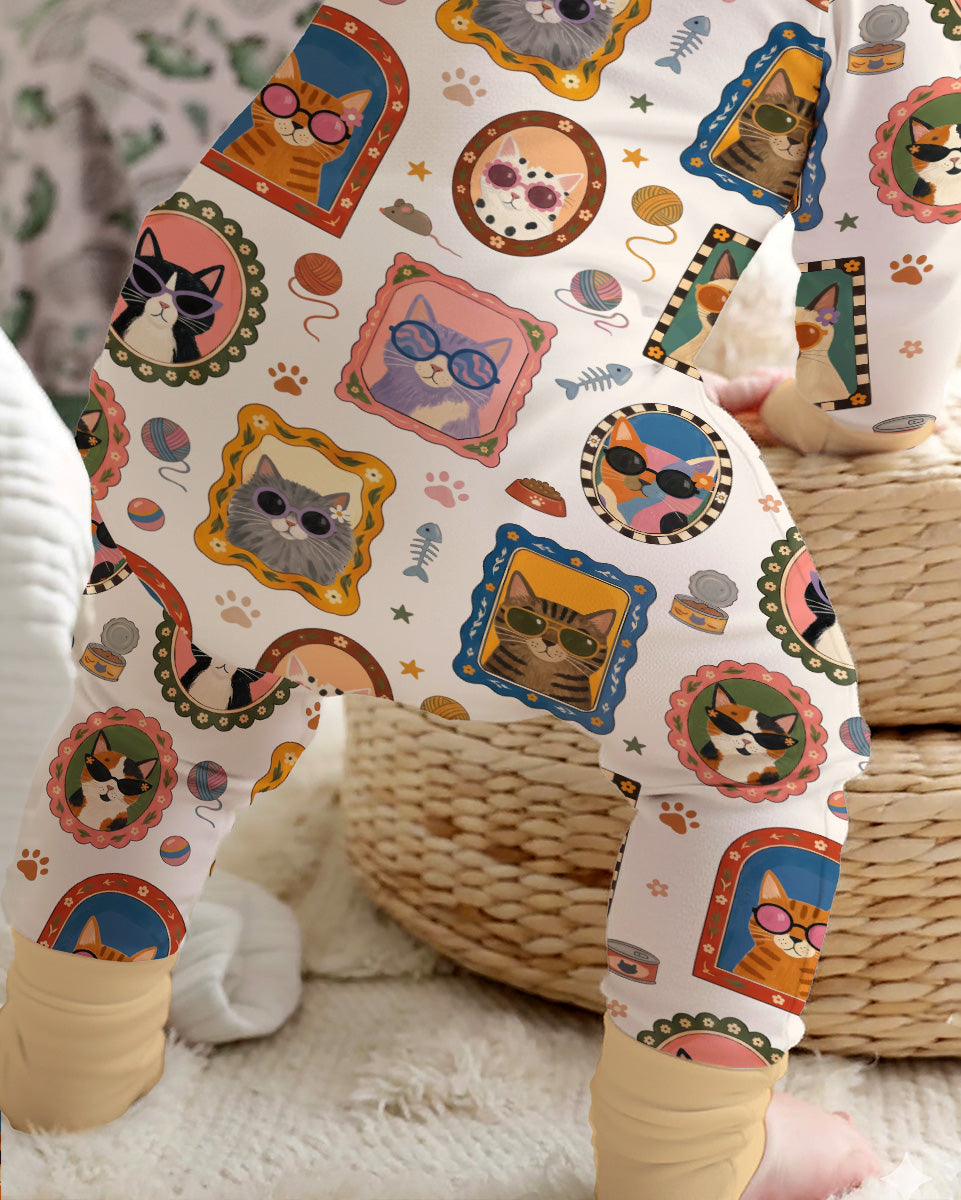 Vintage Cat Portraits Bamboo Convertible Zippy
