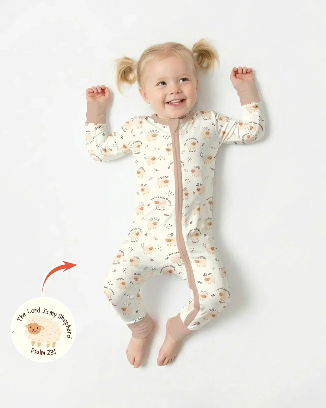The Lord Is My Shepherd Baby Bamboo Convertible Zippy