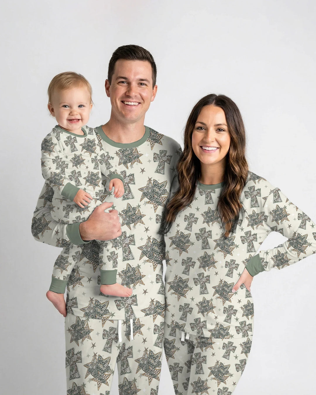Camo God is Good Family Matching Bamboo Convertible Zippy