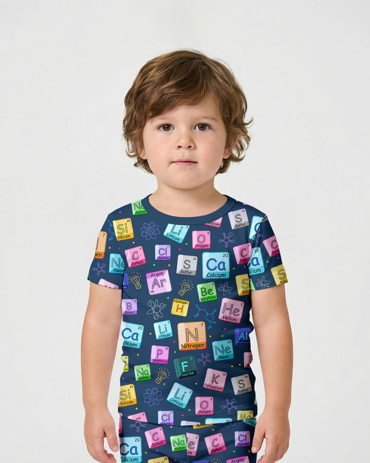 Science Elements Bamboo Two Piece Short Sleeve Shorts Pajama Set