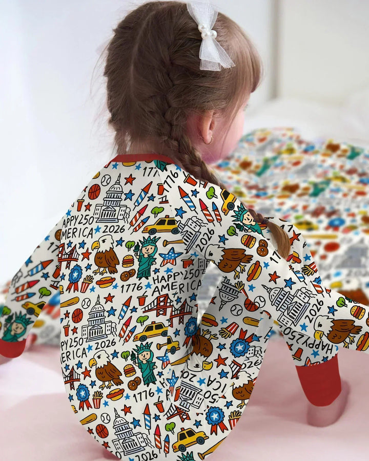Doodle America 250th Anniversary Family Bamboo Convertible Zippy