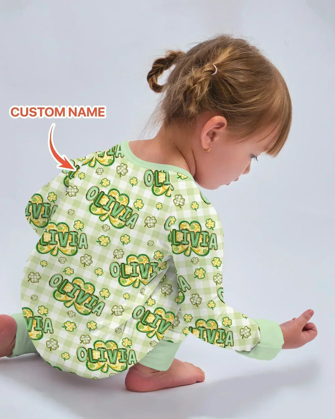 Lucky Shamrock Custom Name Bamboo Convertible Zippy