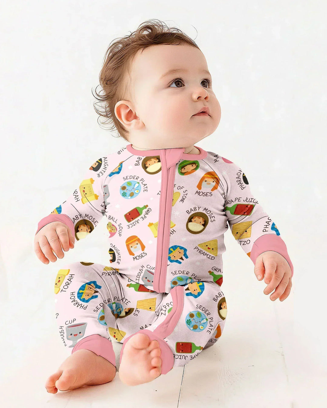 Cute Passover Characters Bamboo Convertible Zippy