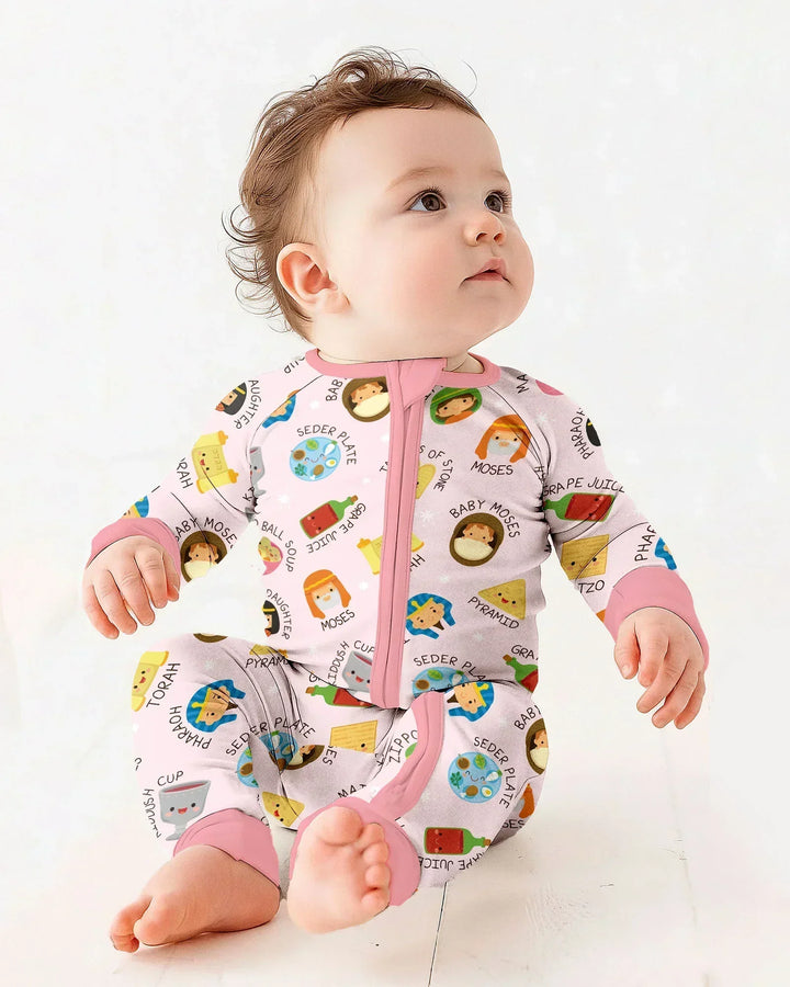 Cute Passover Characters Bamboo Convertible Zippy