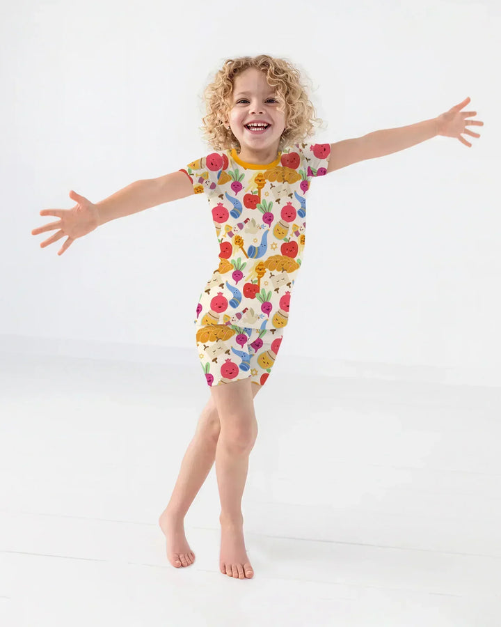 Shana Tova Rosh Hashanah Bamboo Two Piece Short Sleeve Shorts Pajama Set