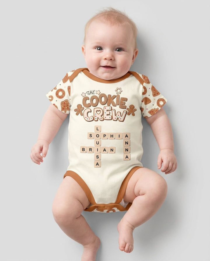 Custom Crossword Cookie Crew Bamboo Bodysuit