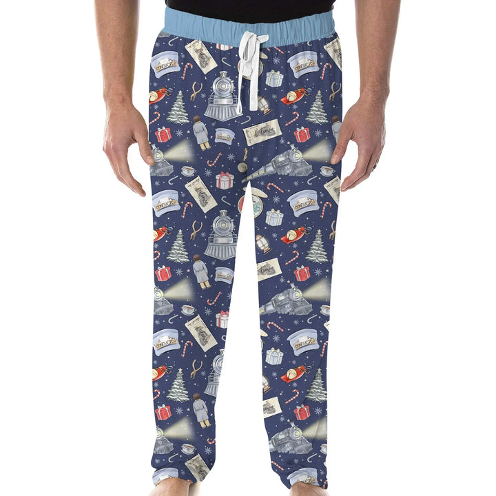 Christmas Train Bamboo Men's Pajama Set