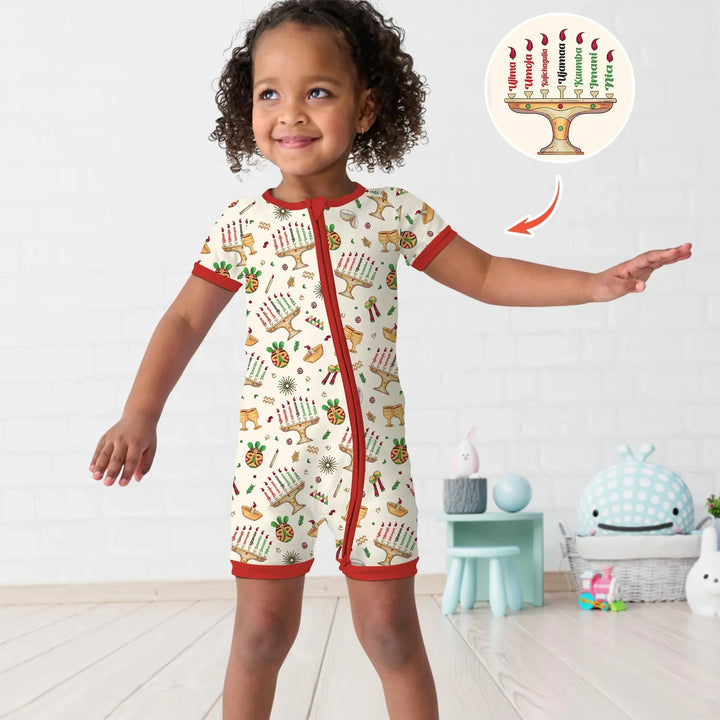 Happy Kwanzaa Bamboo Shorty Zippy