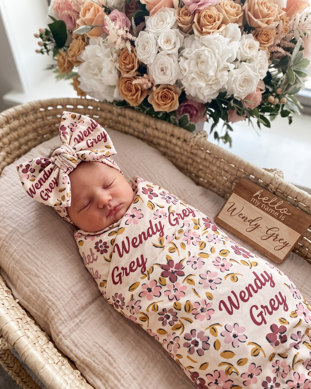 Vintage Wildwood Bloom Bamboo Swaddle Blanket