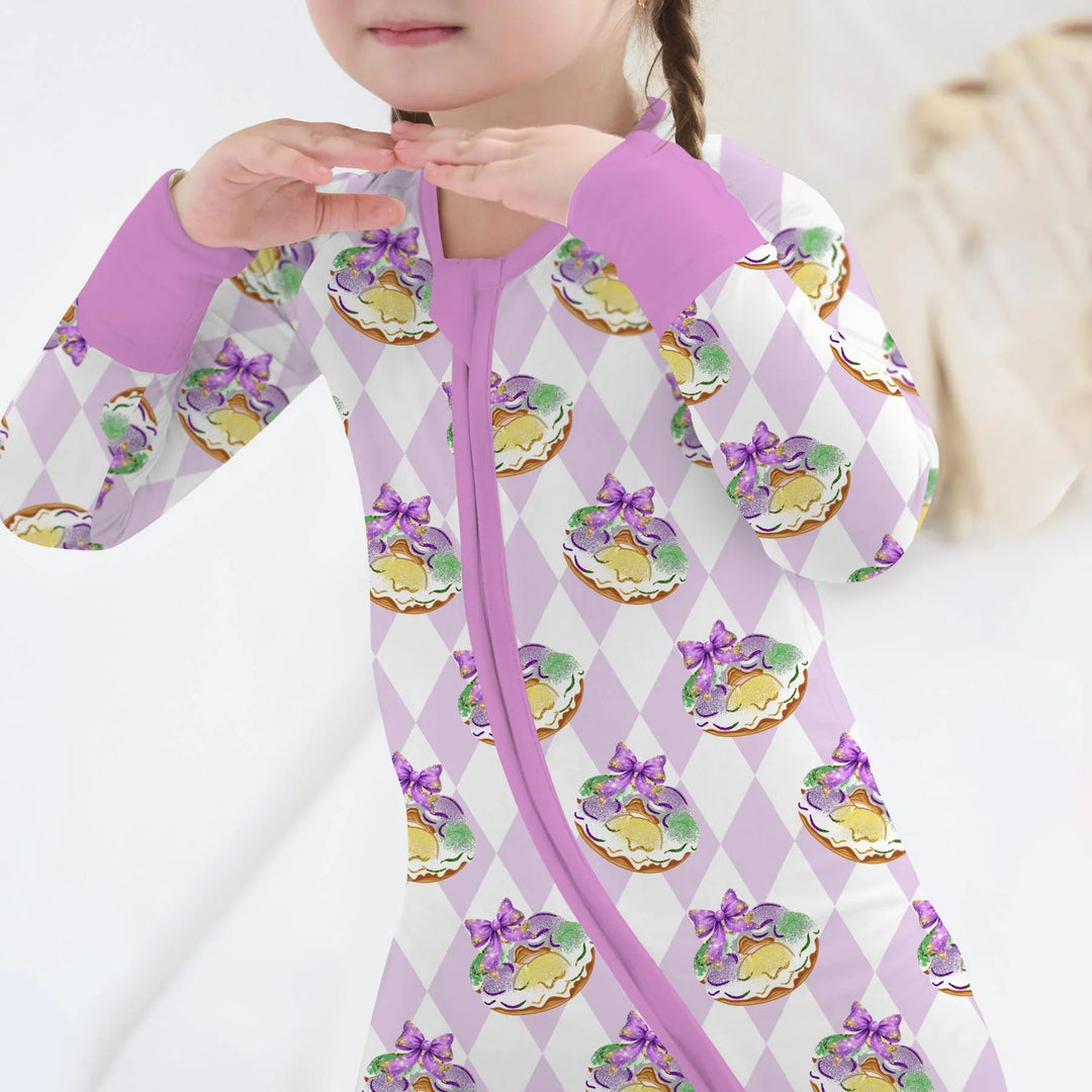 Mardi Gras Donut Bamboo Convertible Zippy