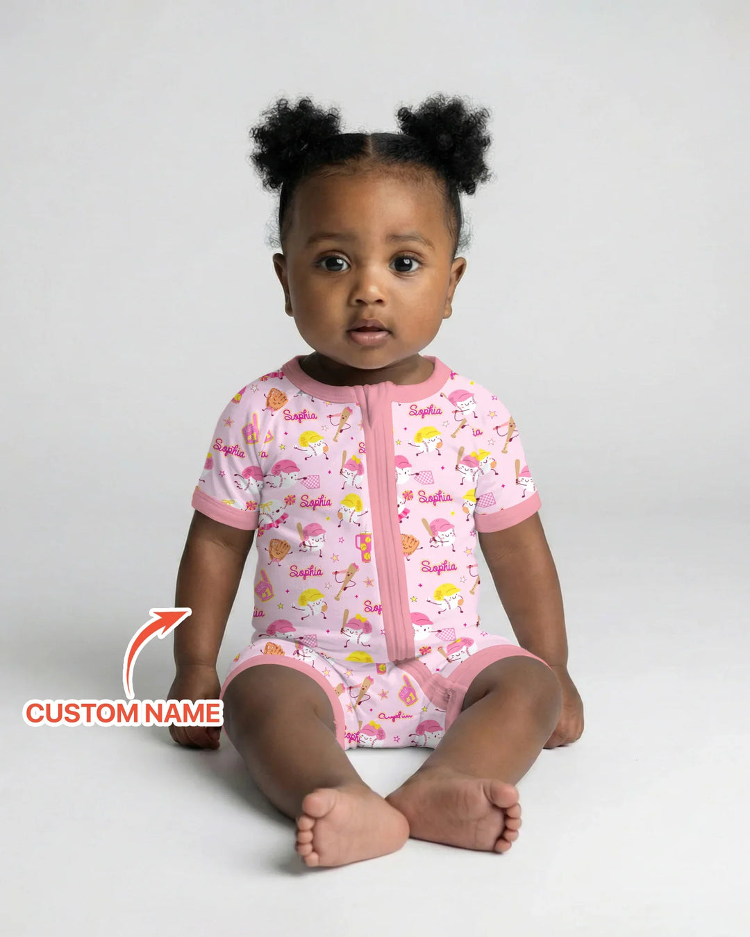 Baseball Mama and Mini Matching Bamboo Shorty Zippy
