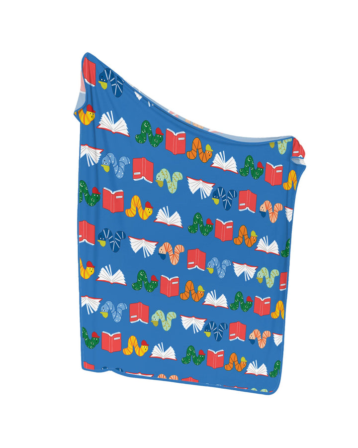 Bookworm Family Matching Bamboo Blanket