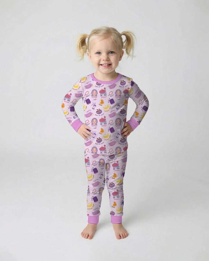 Happy Ramadhan Bamboo Two Piece Long Sleeve Pajama Set