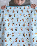 Saints in the Clouds Bamboo Blanket