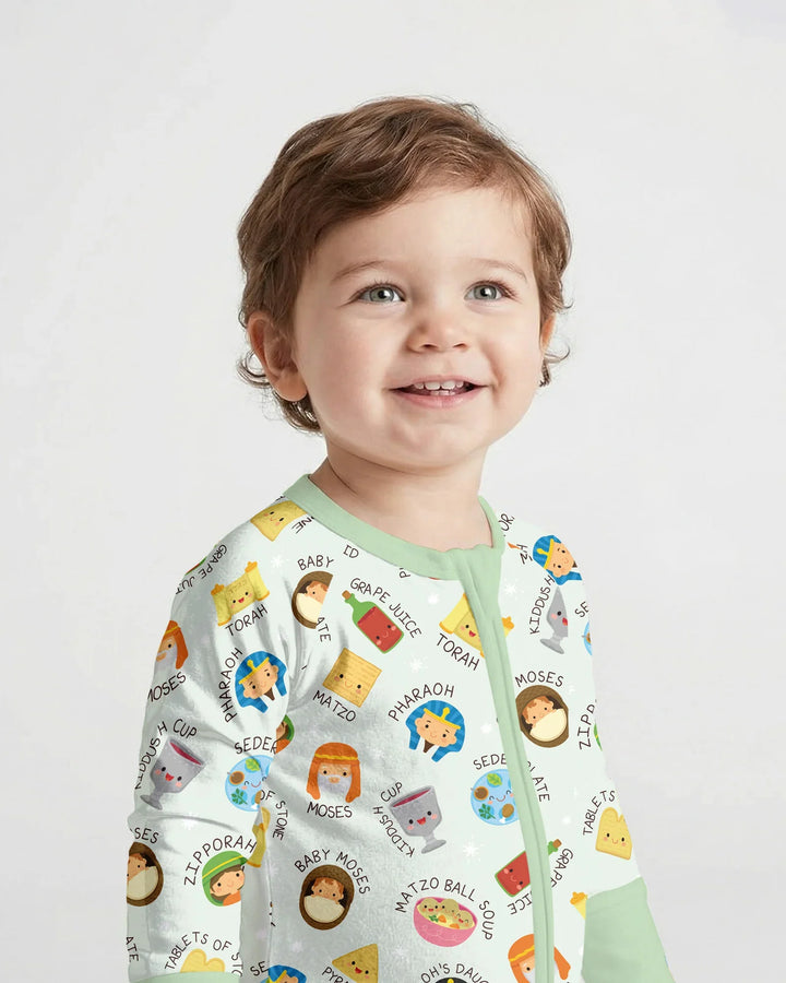 Cute Passover Characters Bamboo Convertible Zippy
