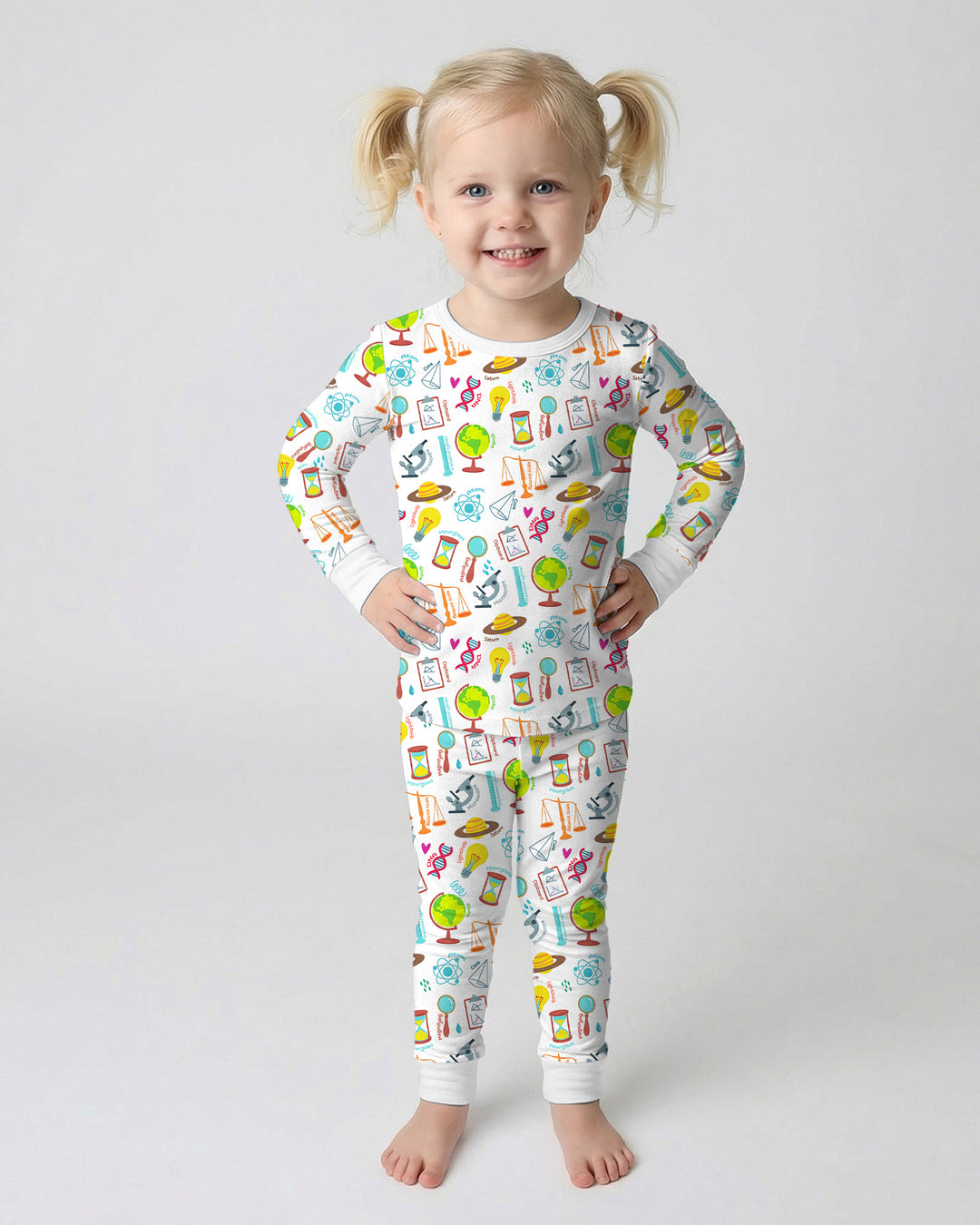 Template Bamboo Two Piece Long Sleeve Pyjamas Set