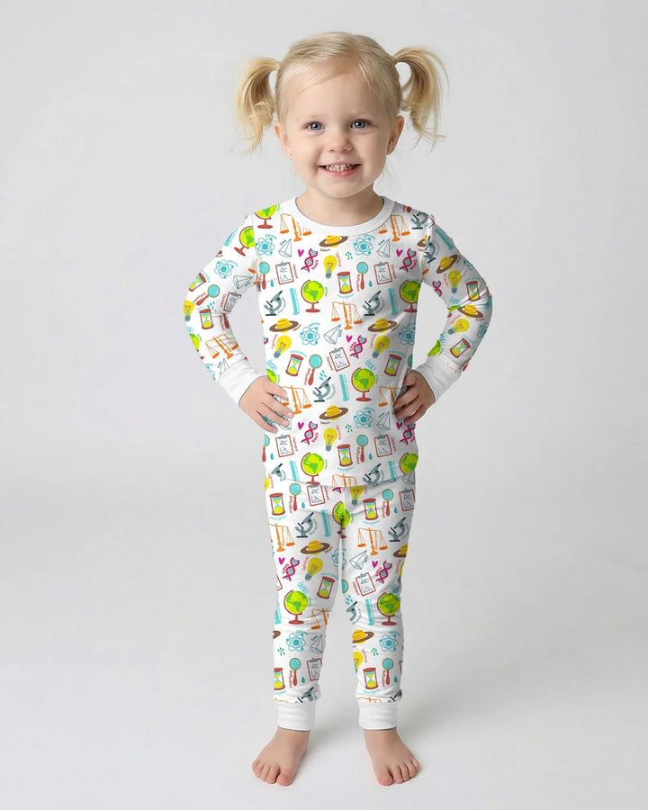 Template Bamboo Two Piece Long Sleeve Pyjamas Set