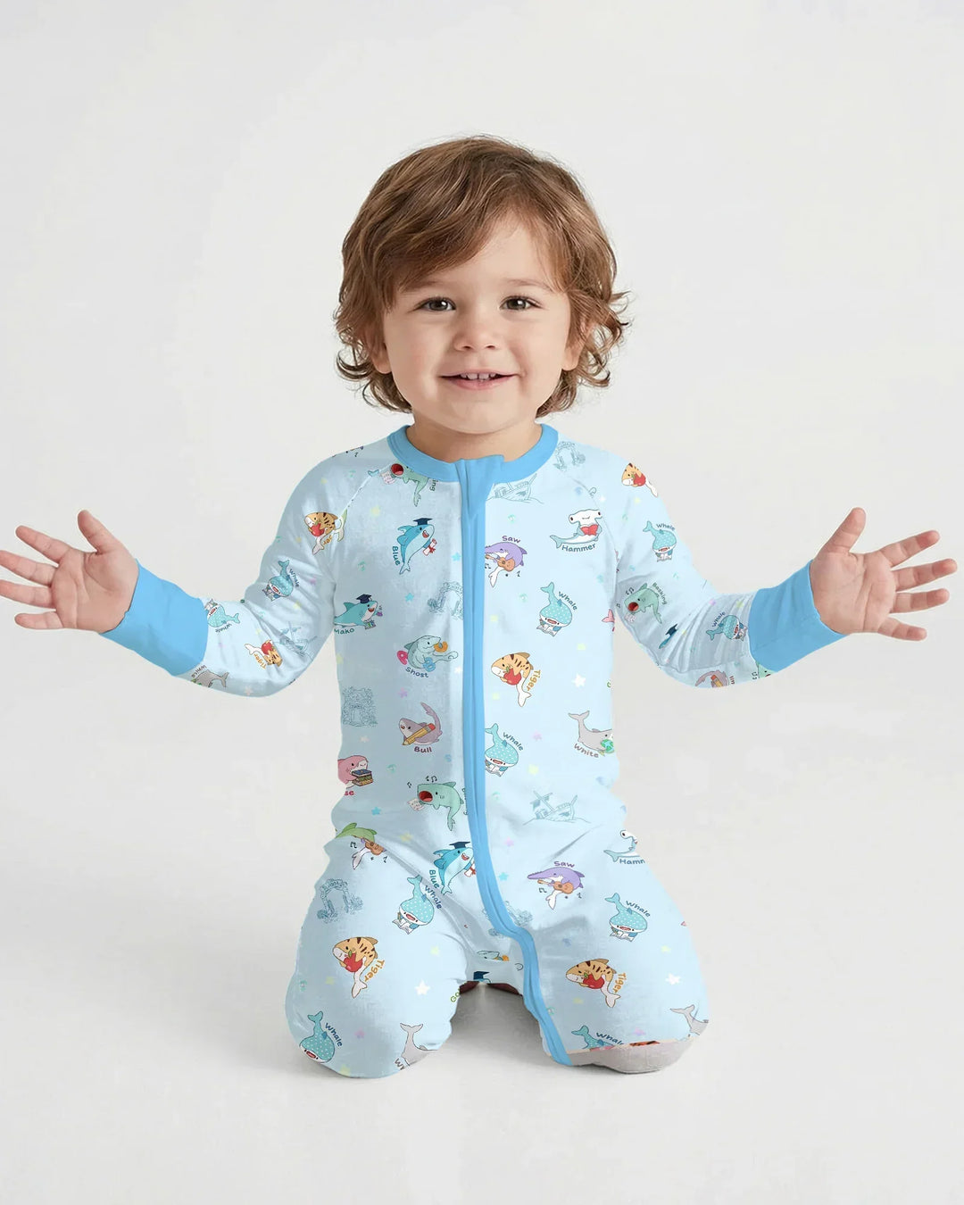 Shark School Bamboo Convertible Zippy