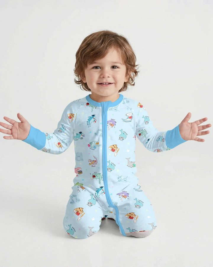 Shark School Bamboo Convertible Zippy