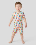 Raised To Love You Bamboo Two Piece Short Sleeve Shorts Pajama Set