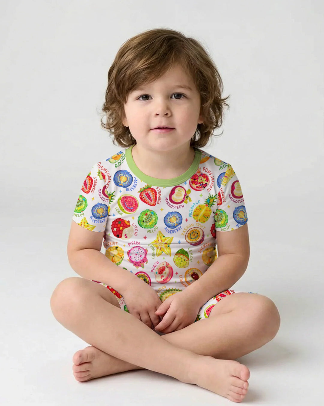 Juicy World Bamboo Two Piece Short Sleeve Shorts Pajama Set