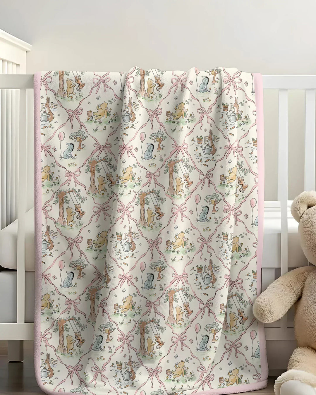 Spring Meadow Friends Bamboo Blanket