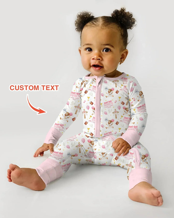 Custom Name Baptism Just Got Dunk'd Bamboo Convertible Zippy