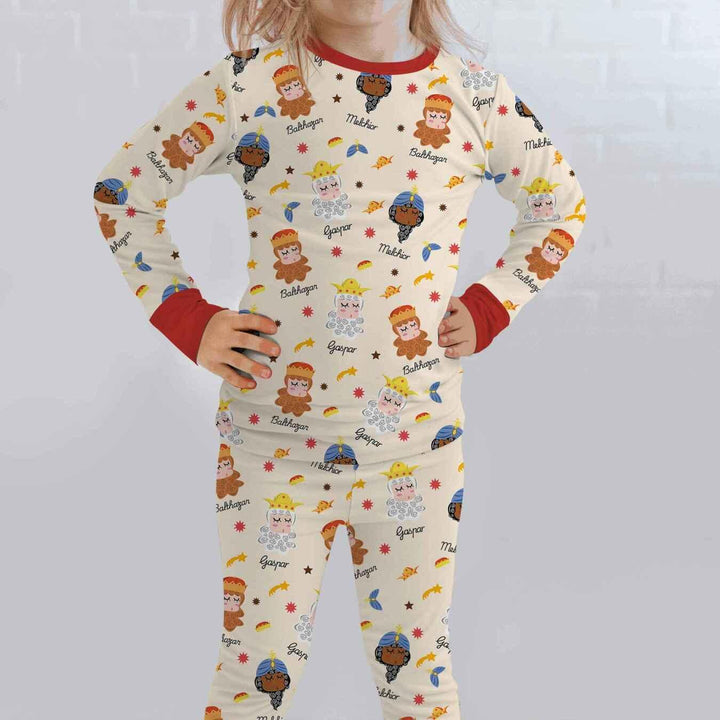 Tres Reyes Magos Bamboo Two Piece Long Sleeve Pajama Set