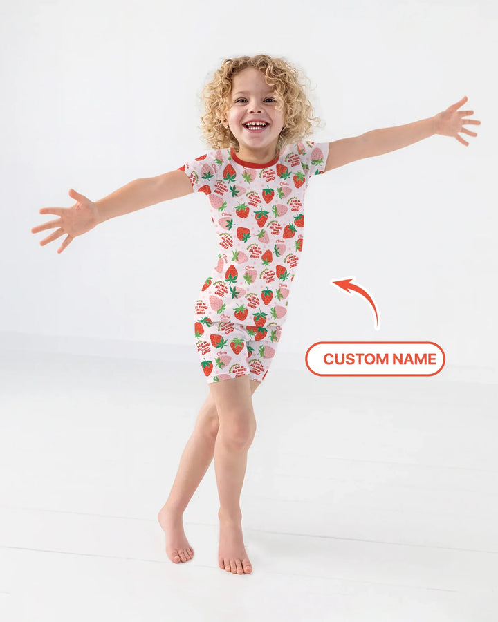 I Can Do All Things Through Christ Bamboo Two Piece Short Sleeve Shorts Pajama Set