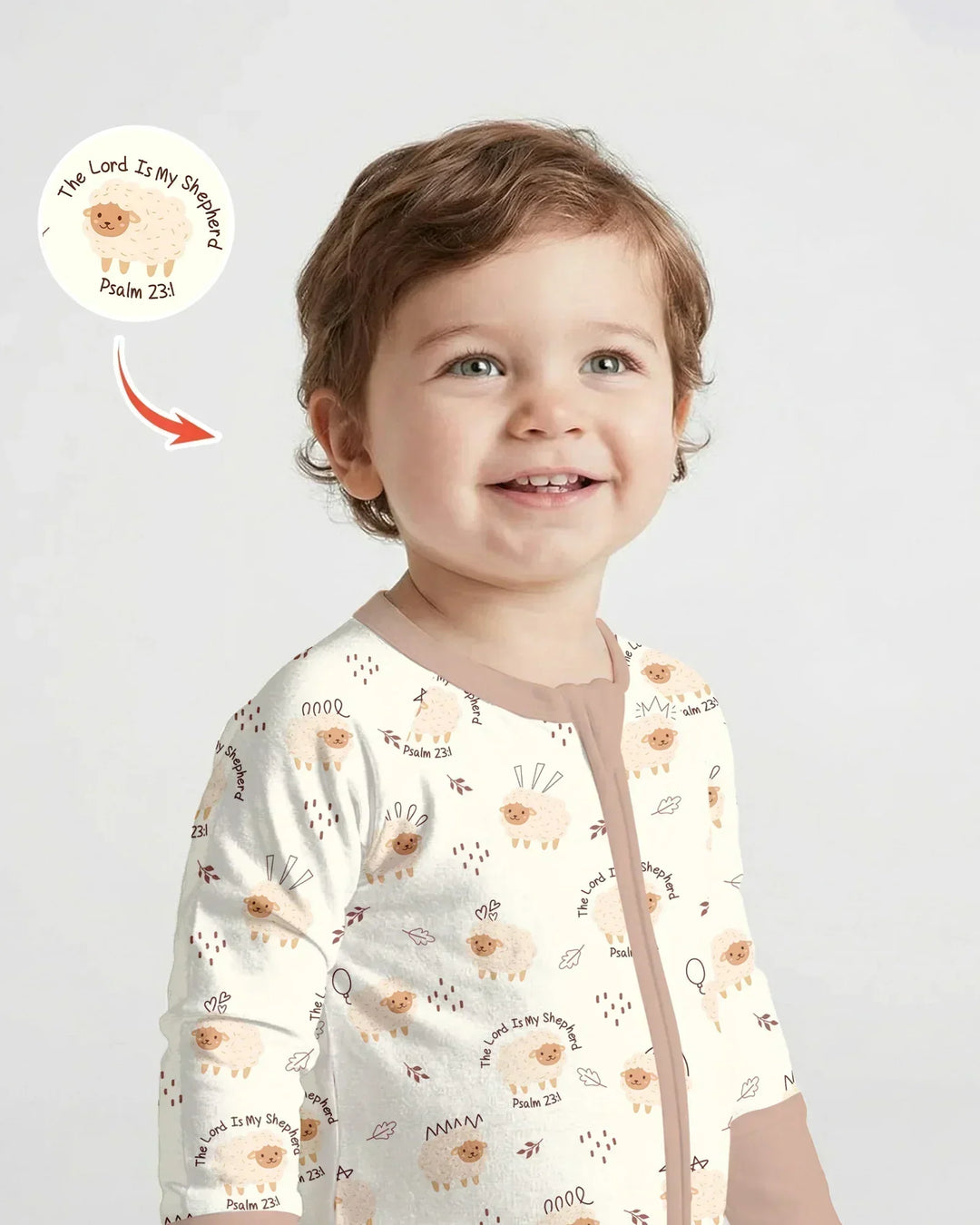The Lord Is My Shepherd Baby Bamboo Convertible Zippy