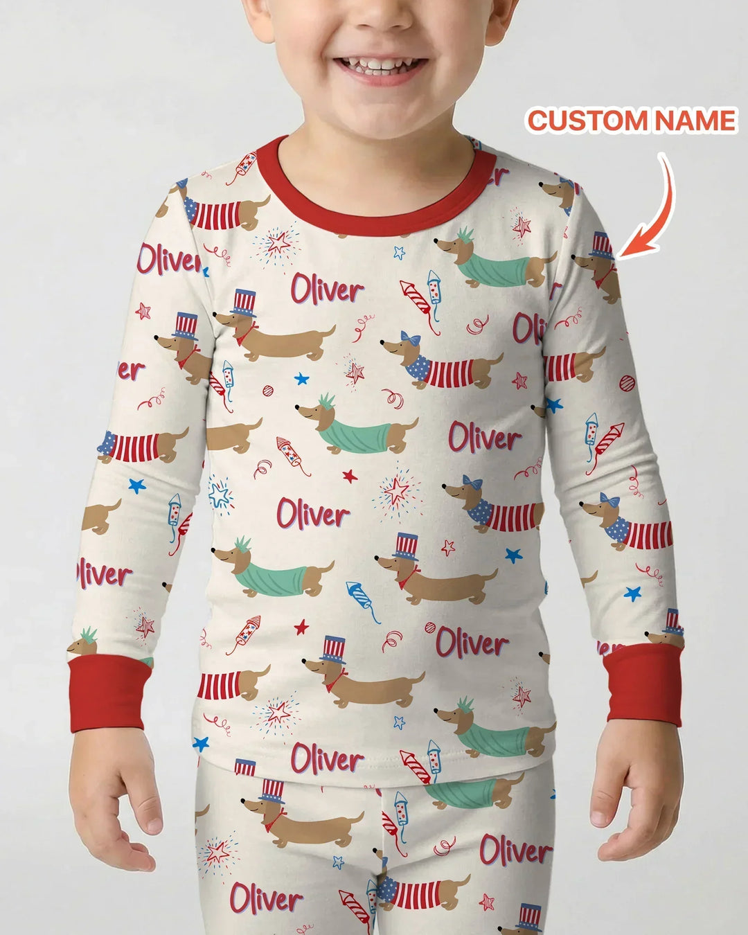250 Years Of Freedom Bamboo Two Piece Long Sleeve Pajama Set