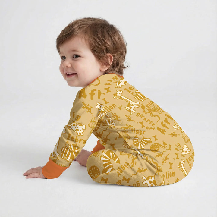 Handdrawn African Animals Bamboo Convertible Zippy